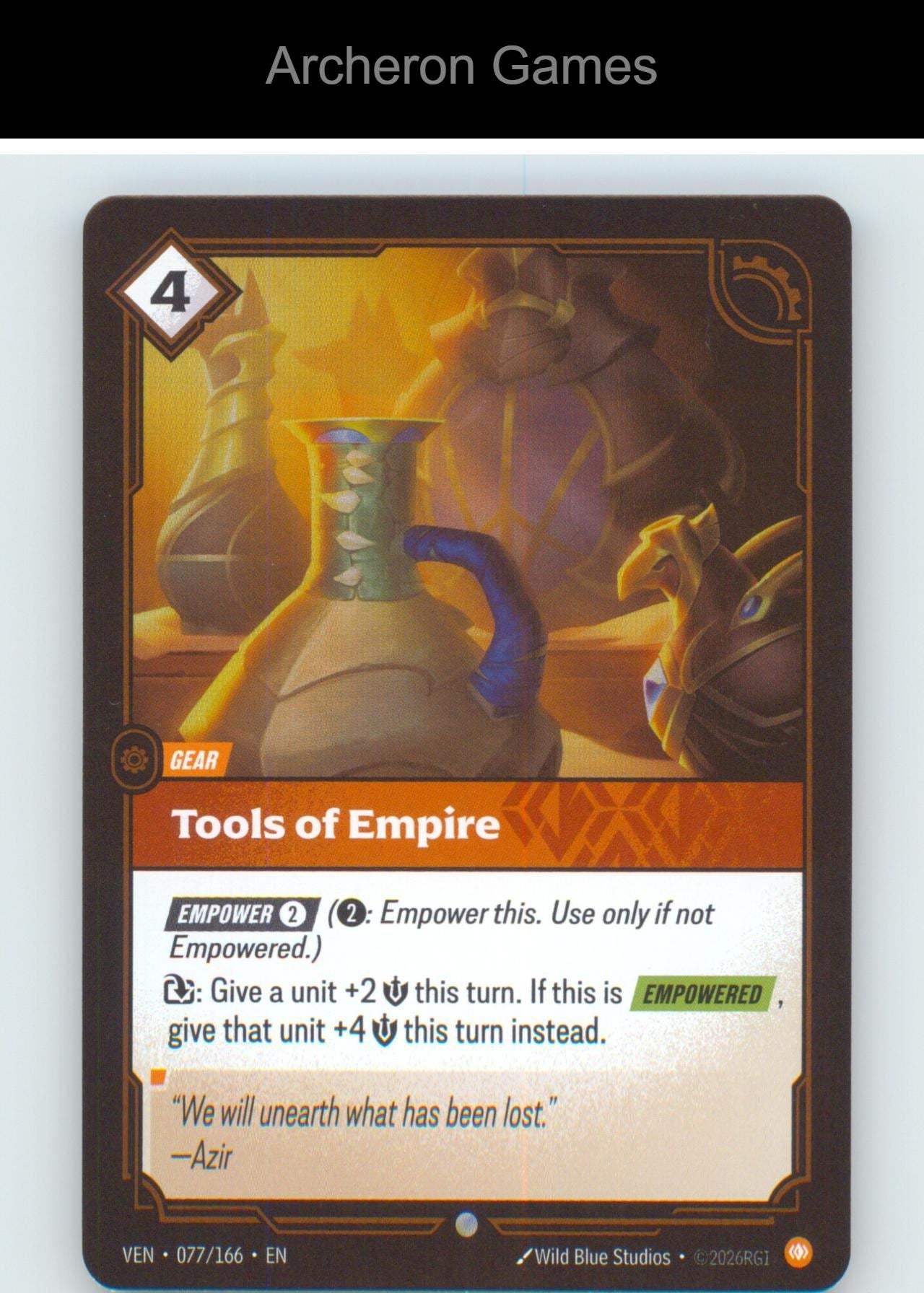 Tools of Empire VEN 077/166 C Vendetta Riftbound Card Foil