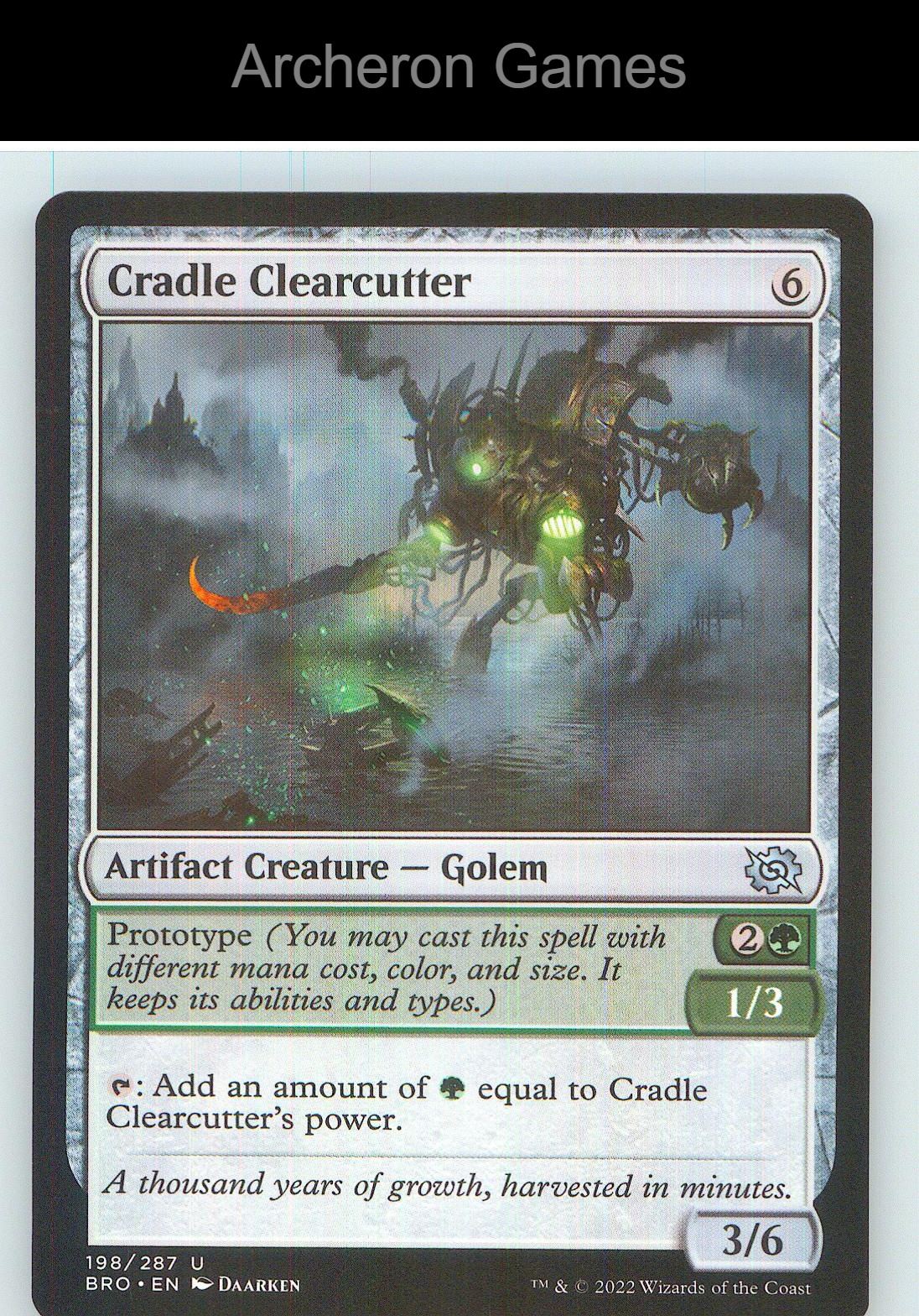 Cradle Clearcutter BRO 198 UC MTG Card NM/EX+