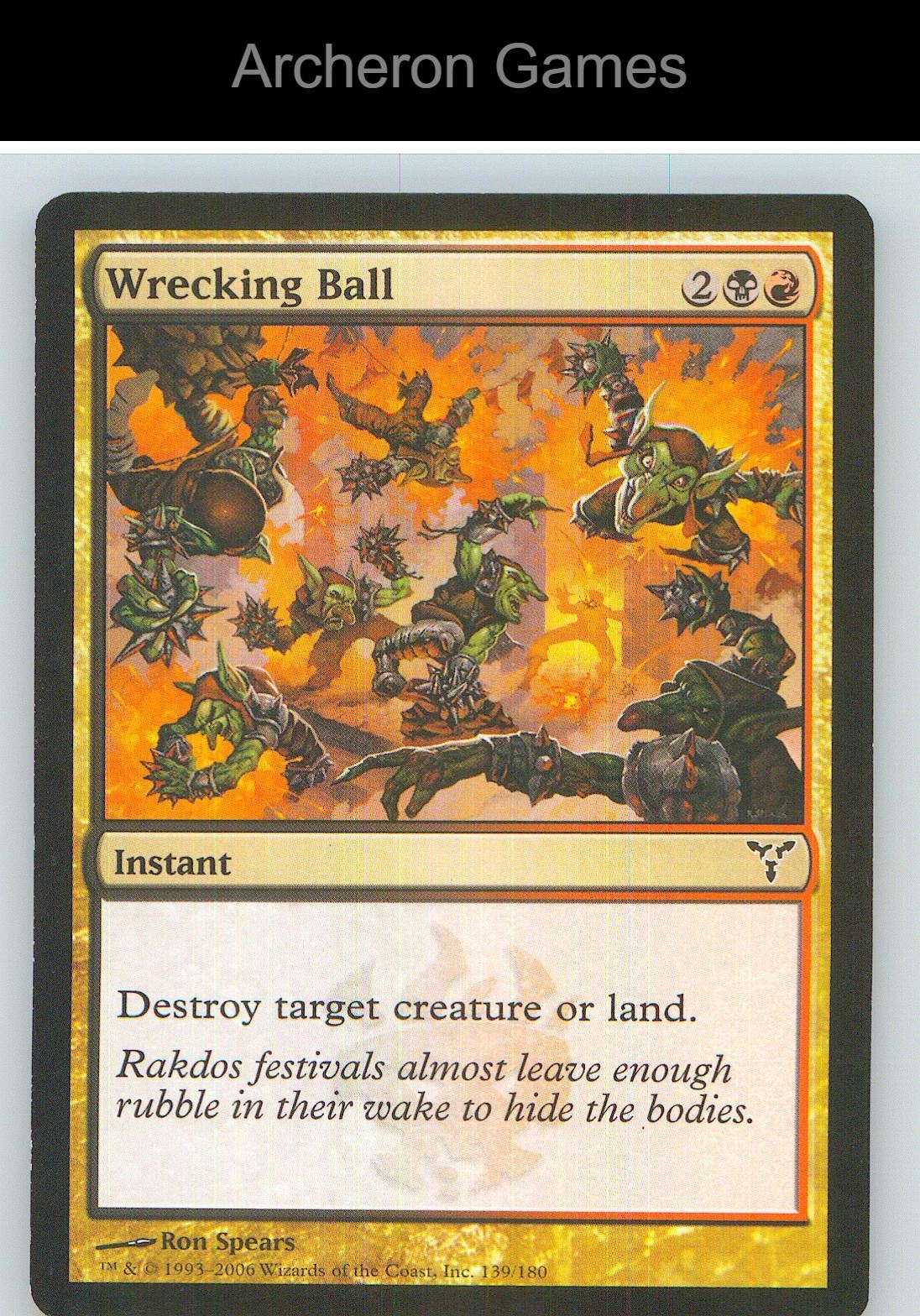 Wrecking Ball DIS 139 C MTG Card NM/EX+