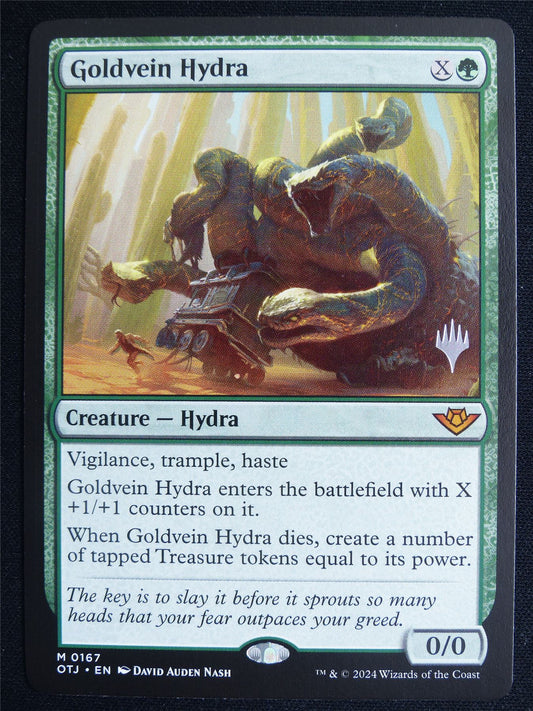 Goldvein Hydra Promo stamped - OTJ - Mtg Card #4OD