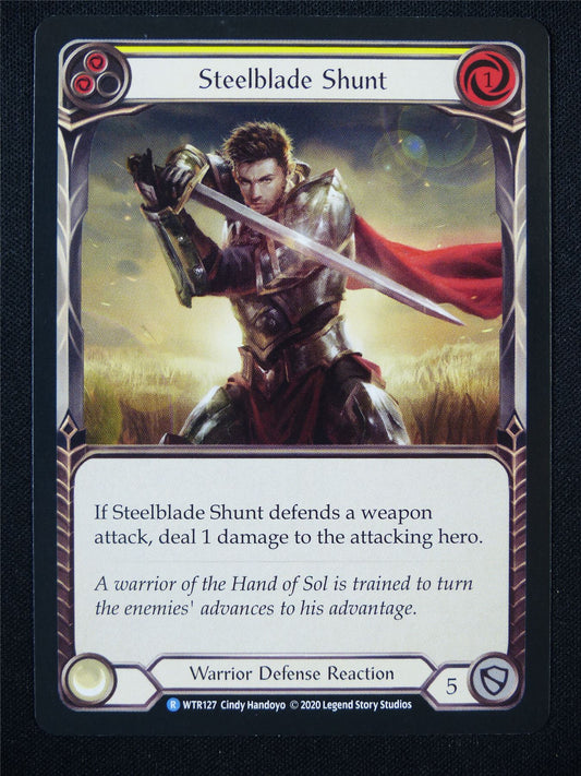 Steelblade Shunt Yellow WTR127 R - Flesh and Blood Card #38Z