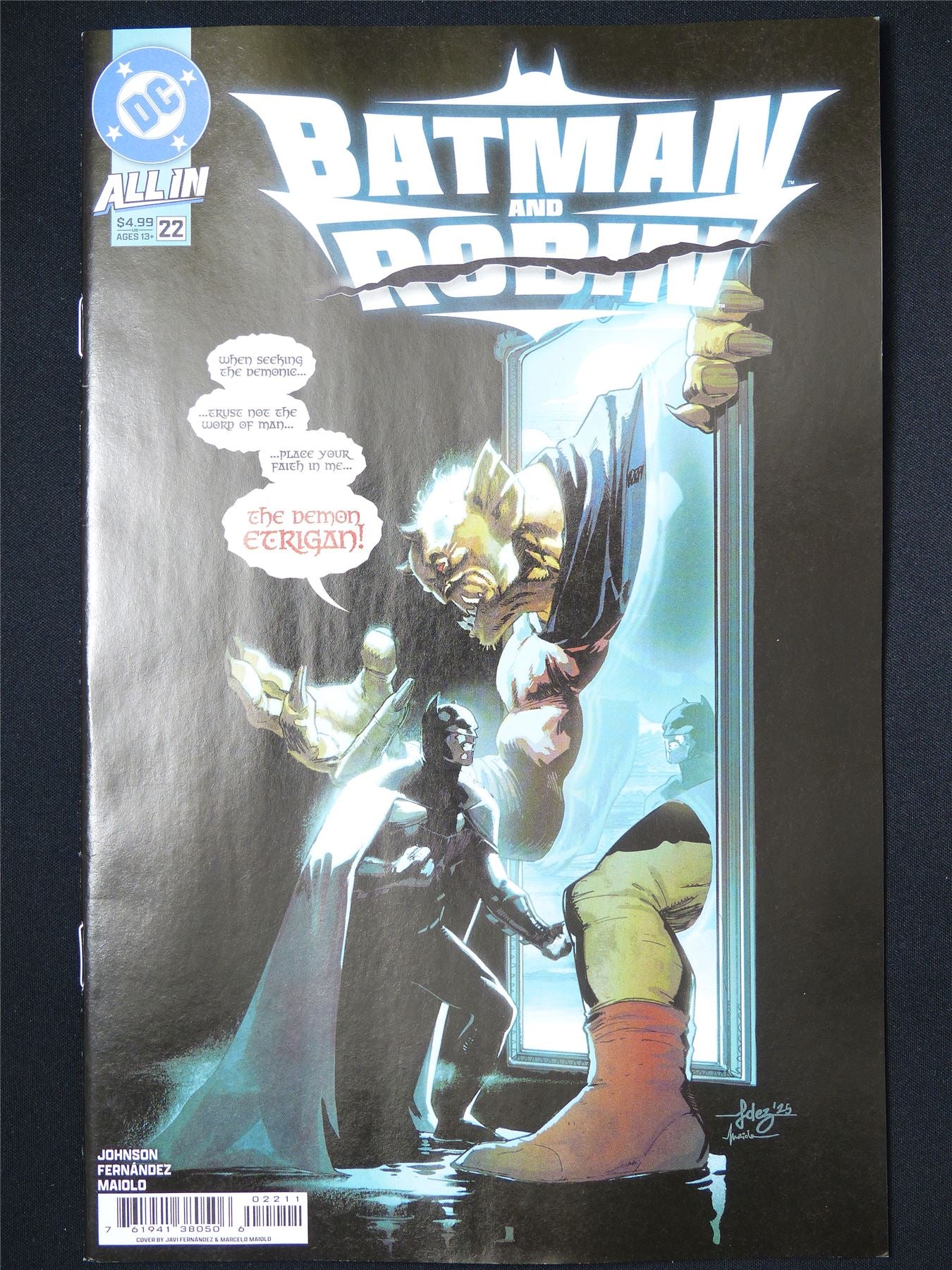 BATMAN and Robin #22 - Aug 2025 DC Comic #16E