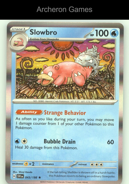 Pokemon Card Slowbro SVI 043/198 R Scarlet & Violet Holo