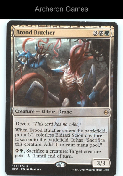 Brood Butcher 199 R MTG Card Battle for Zendikar