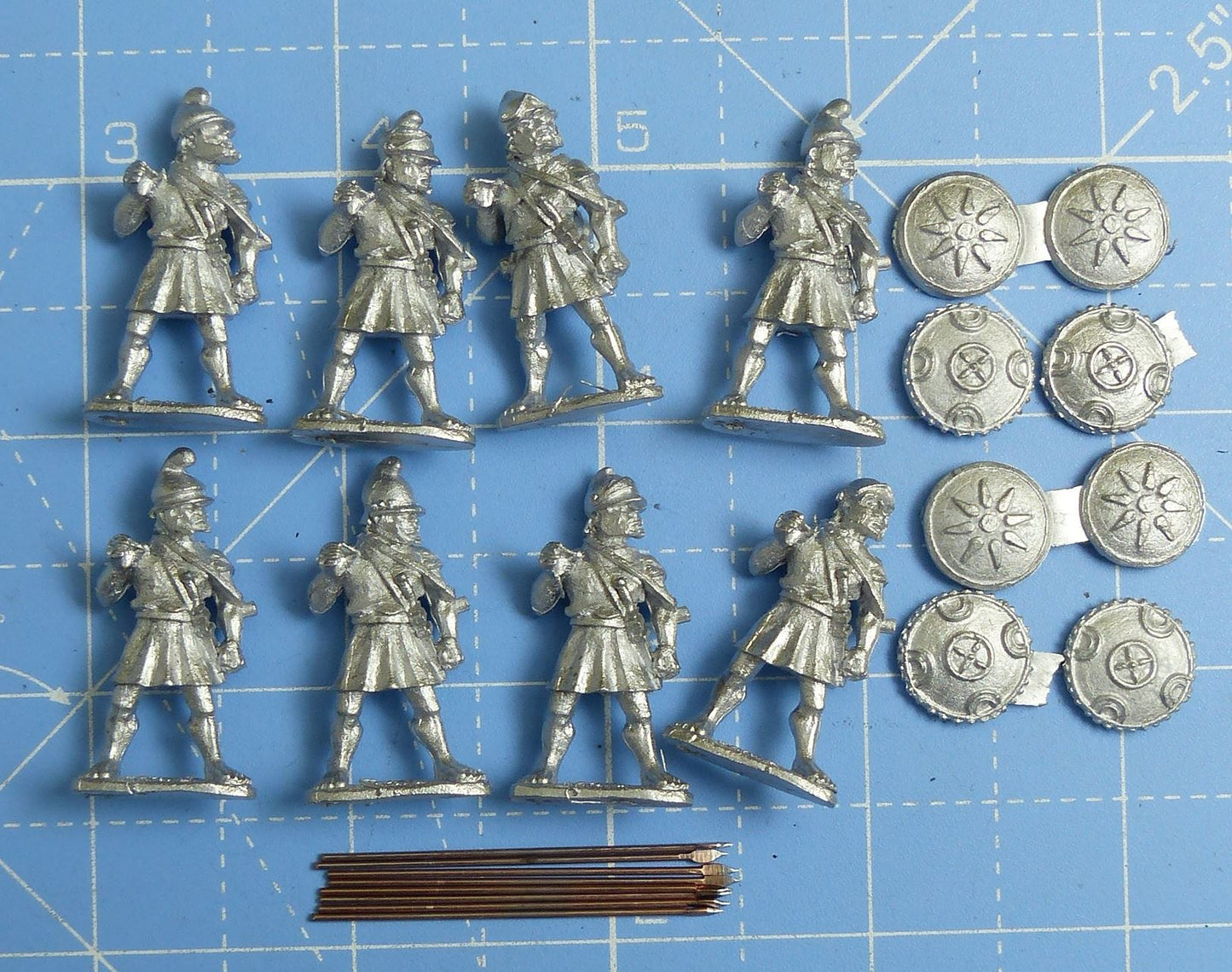 Unarmoured Macedonian Pikemen WG93 Metal - Wargames Foundry Miniatures #26K