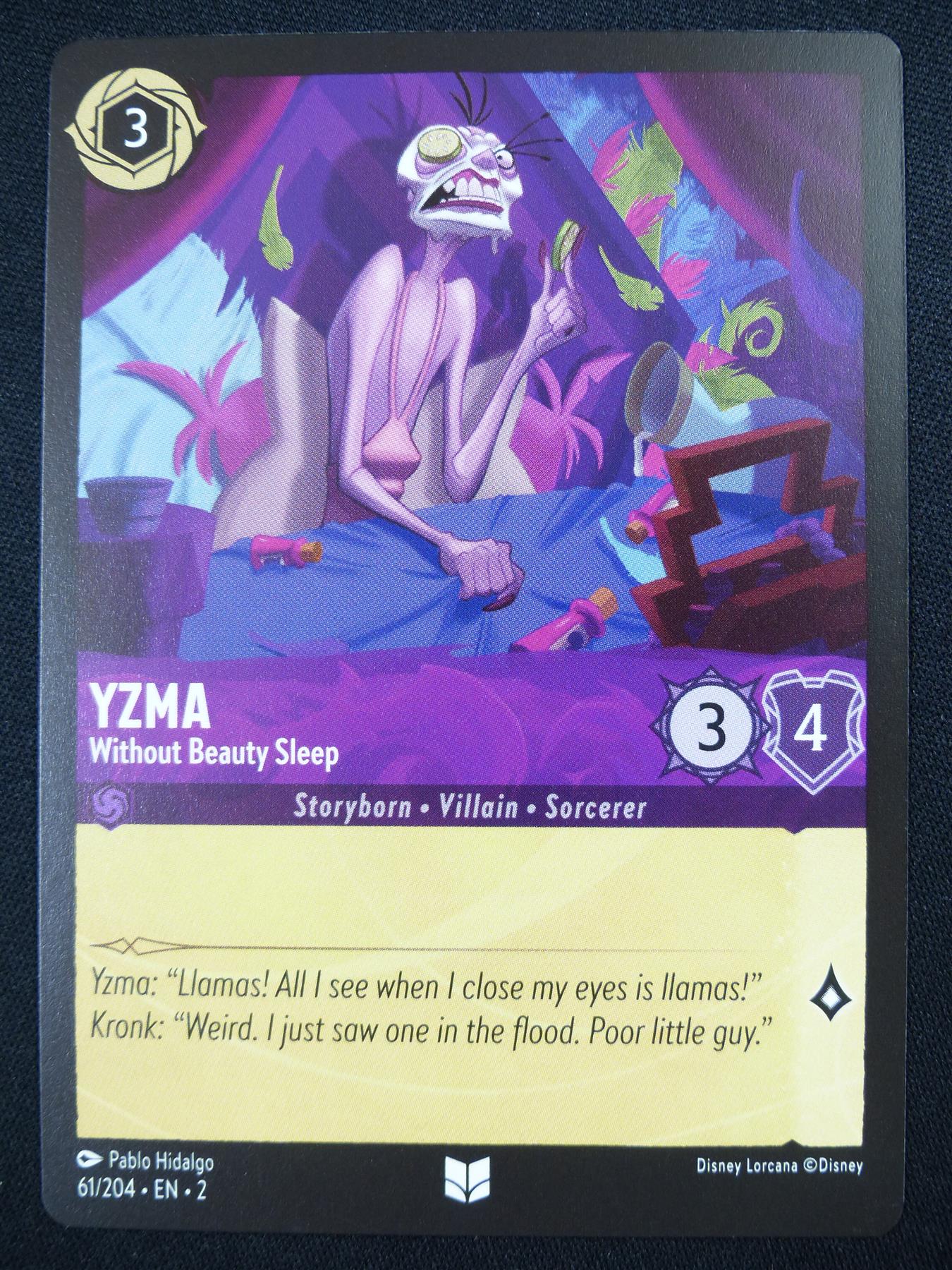 Yzma Without Beauty Sleep 61/204 - Lorcana Card #4RN