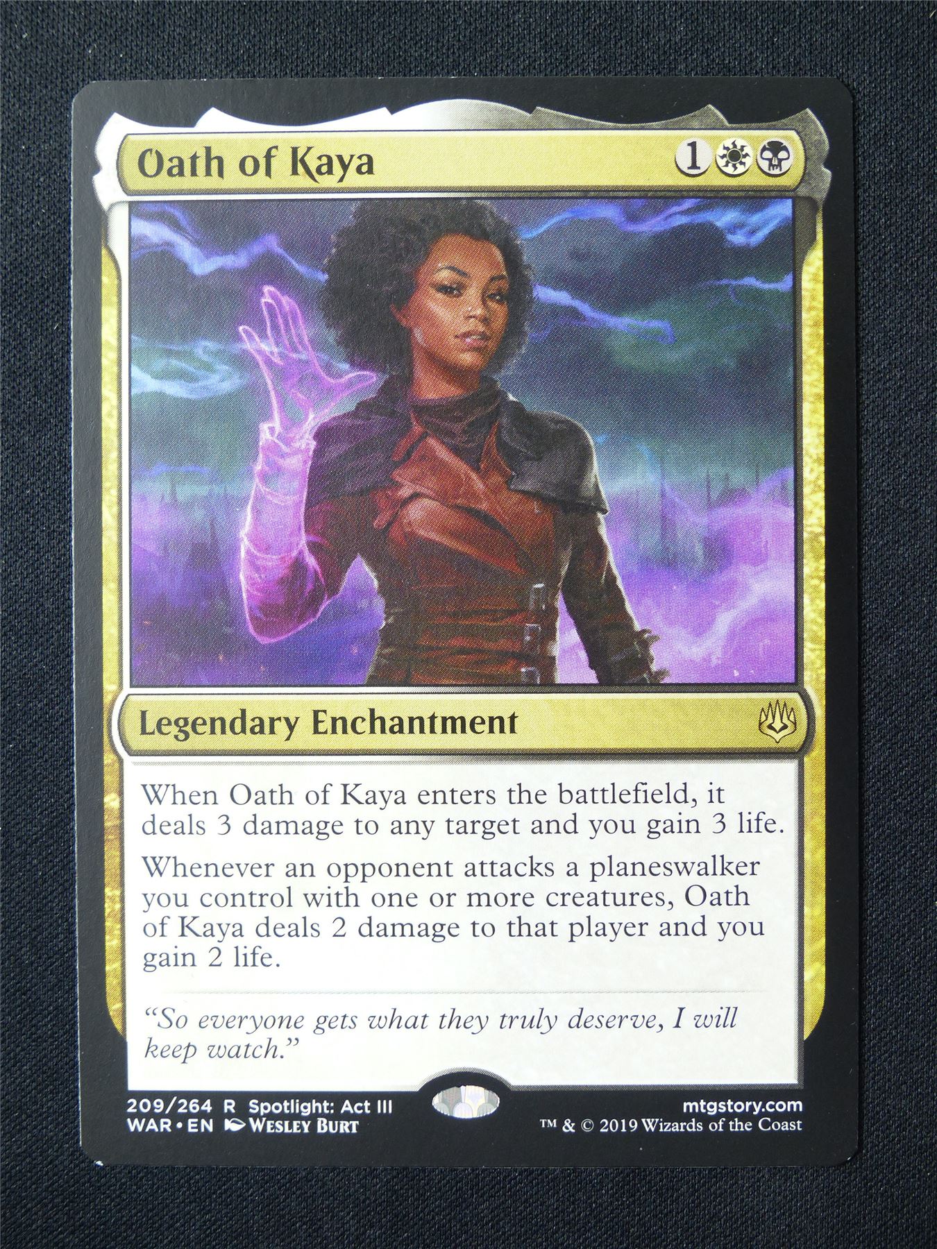 Oath of Kaya - WAR - Mtg Card #5HH