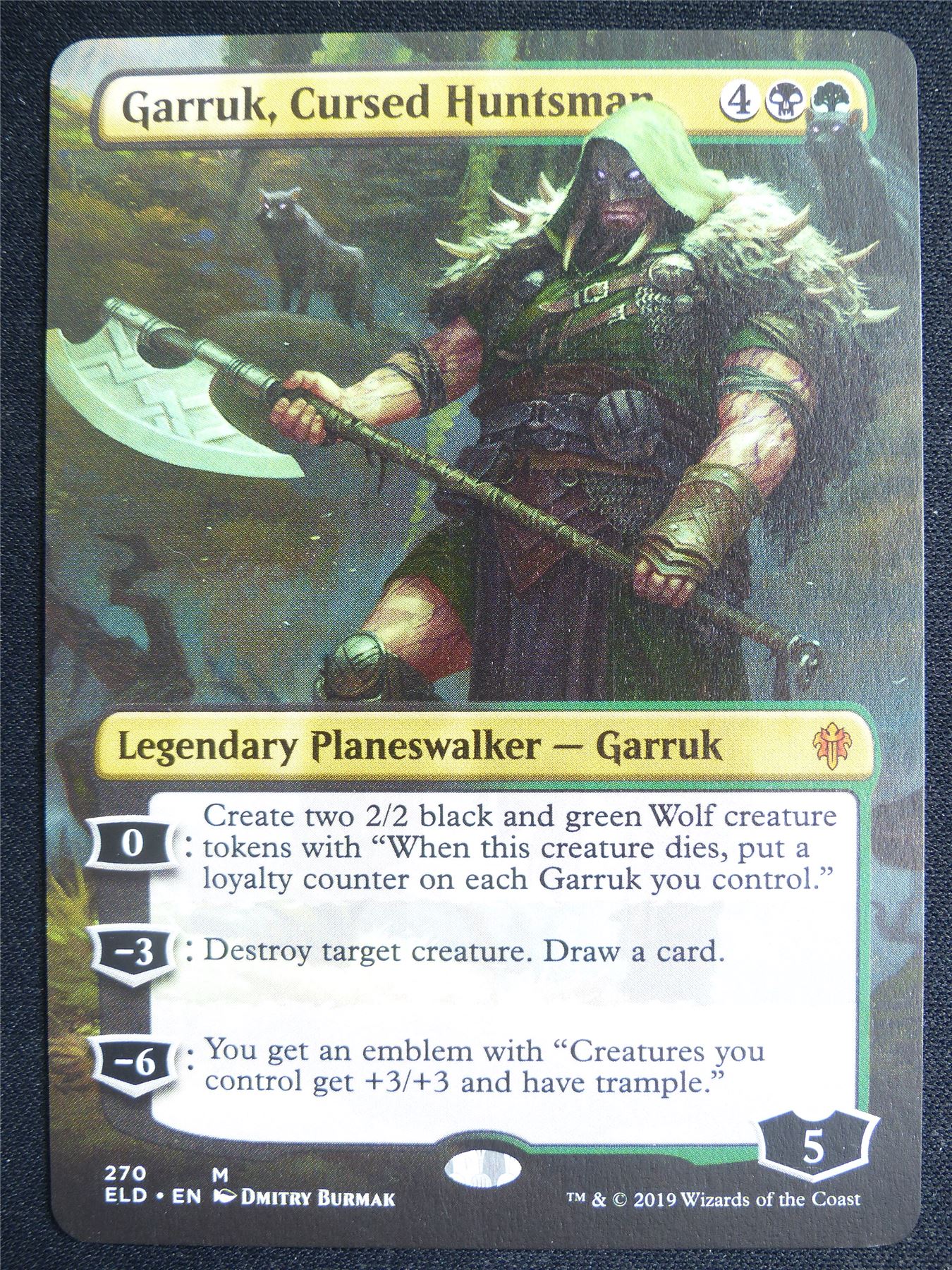 Garruk Cursed Huntsman Borderless - ELD - Mtg Card #4O7