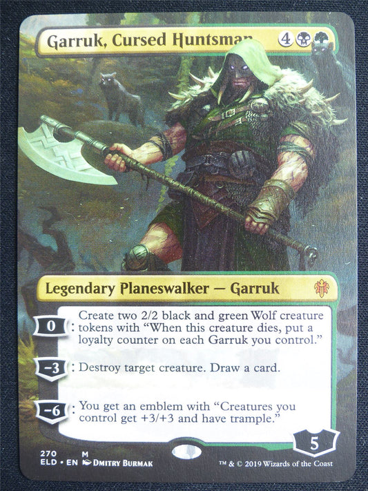 Garruk Cursed Huntsman Borderless - ELD - Mtg Card #4O7