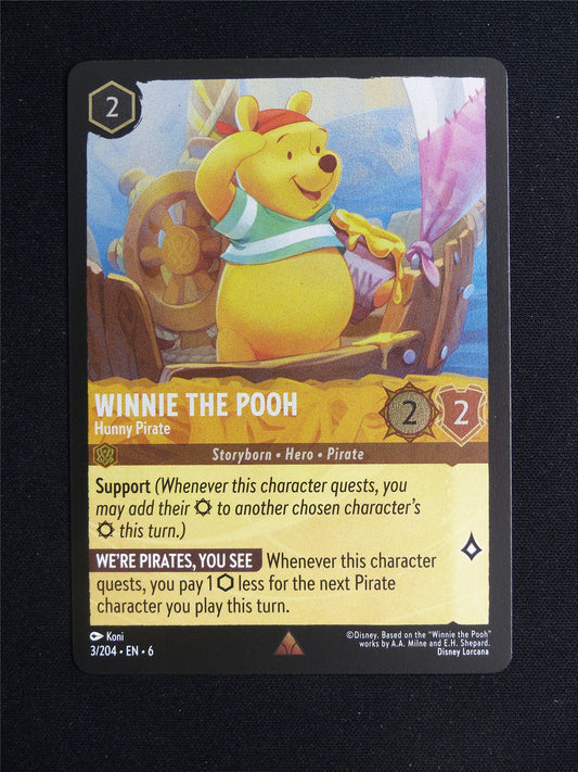 Winnie The Pooh Hunny Pirate 3/204 Foil - Lorcana Card #26C