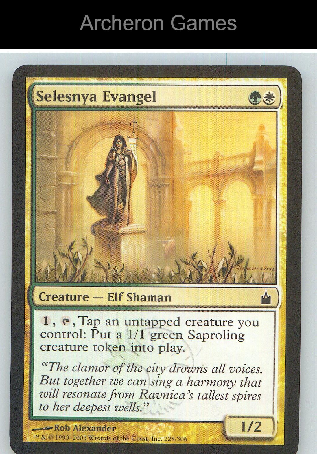 Selesnya Evangel RAV 228 C MTG Card NM/EX+