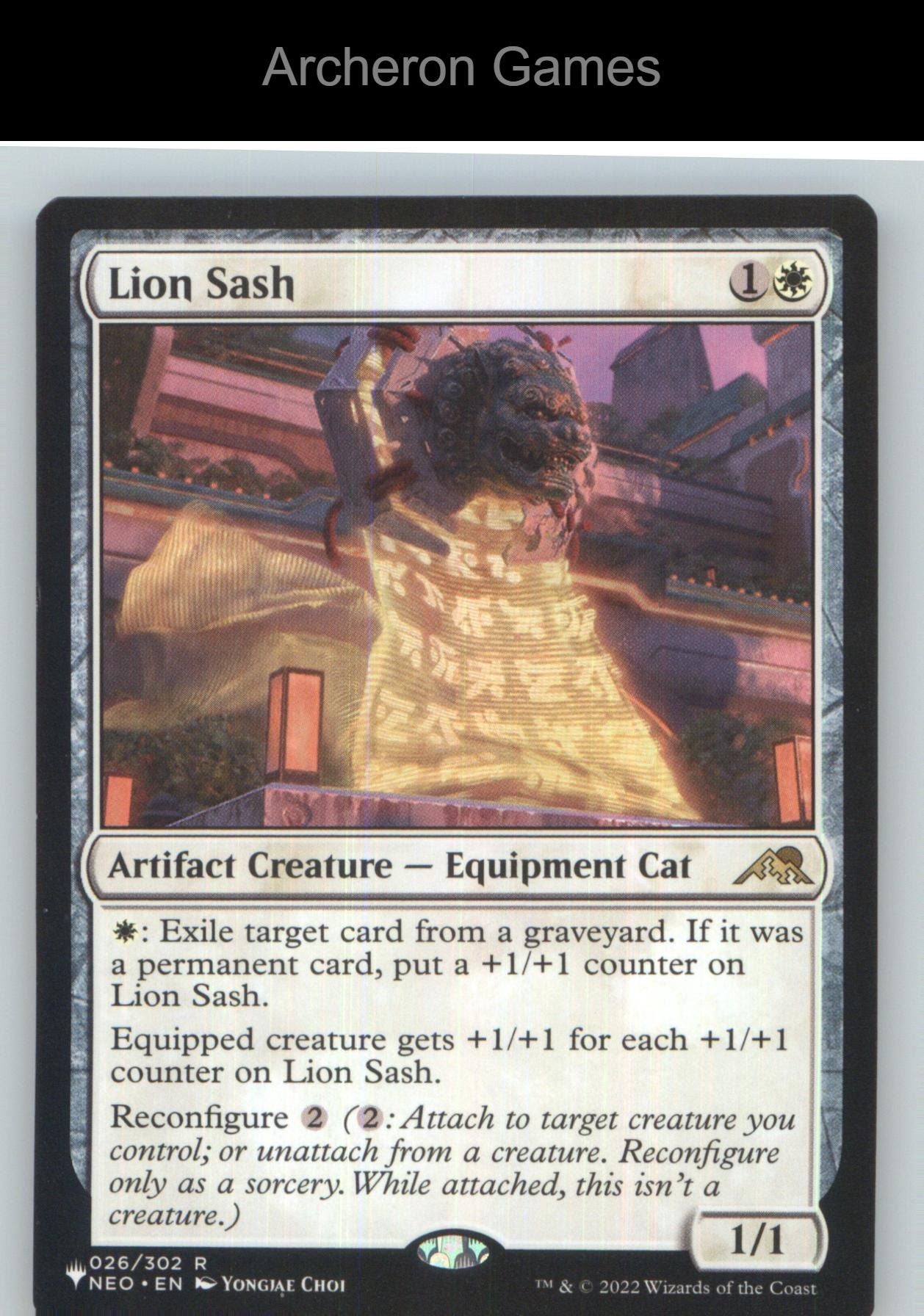Lion Sash NEO 26 R MTG Card NM/EX+
