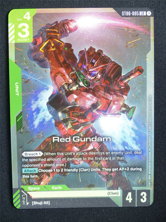 Red Gundam ST06-001 LR Foil - Gundam Card #191