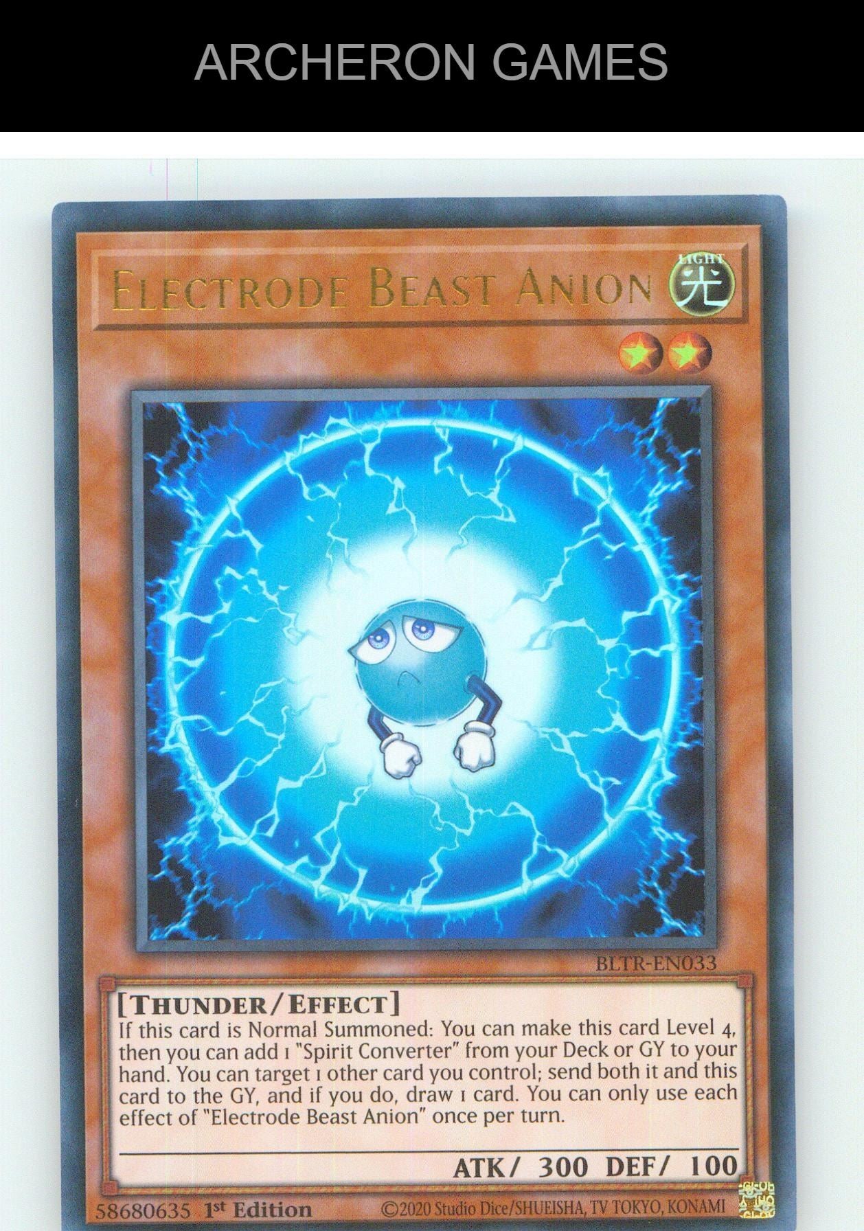 Electrode Beast Anion UR YUGIOH Card 1st Edition