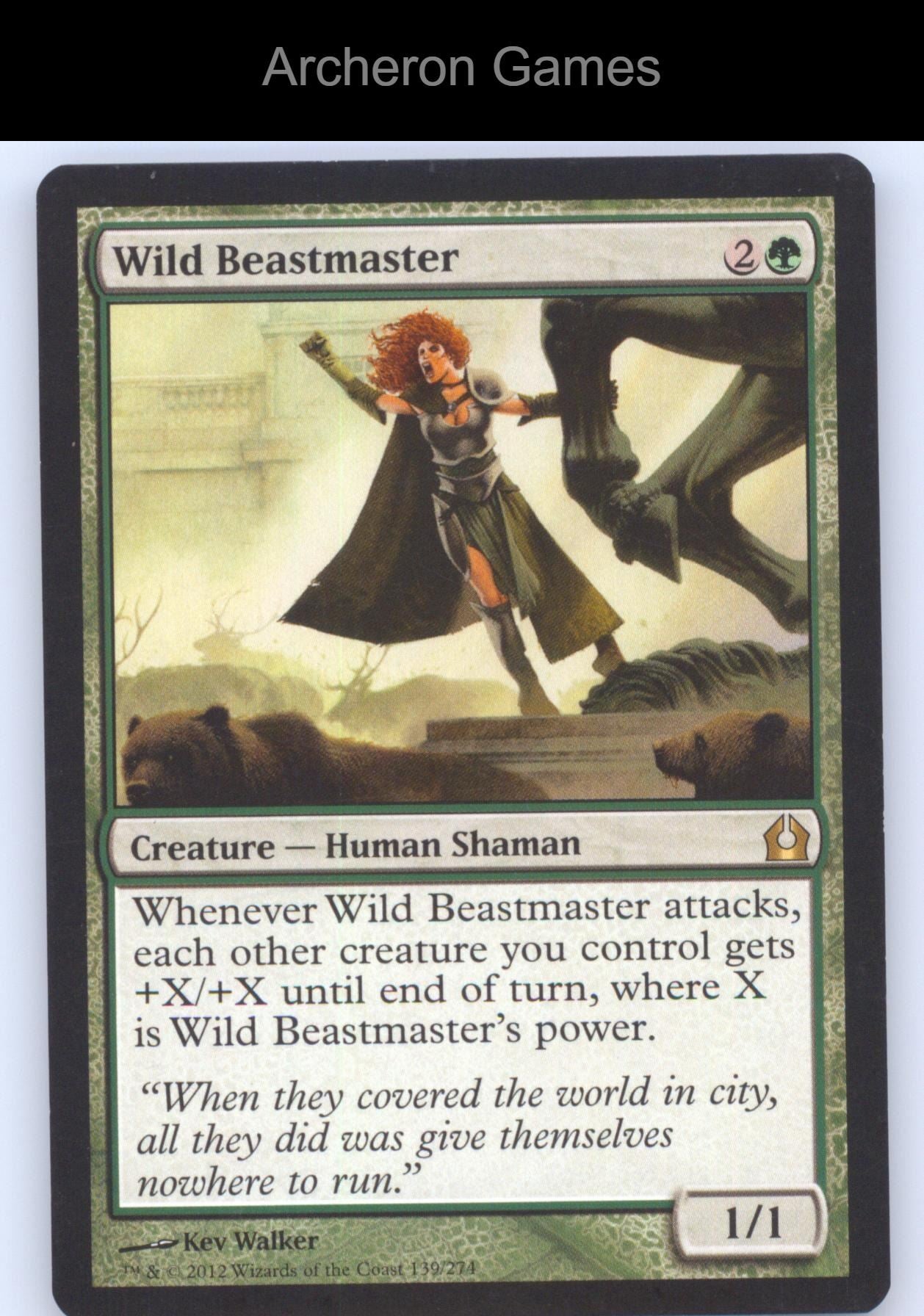 Wild Beastmaster 139 R MTG Card Return to Ravnica