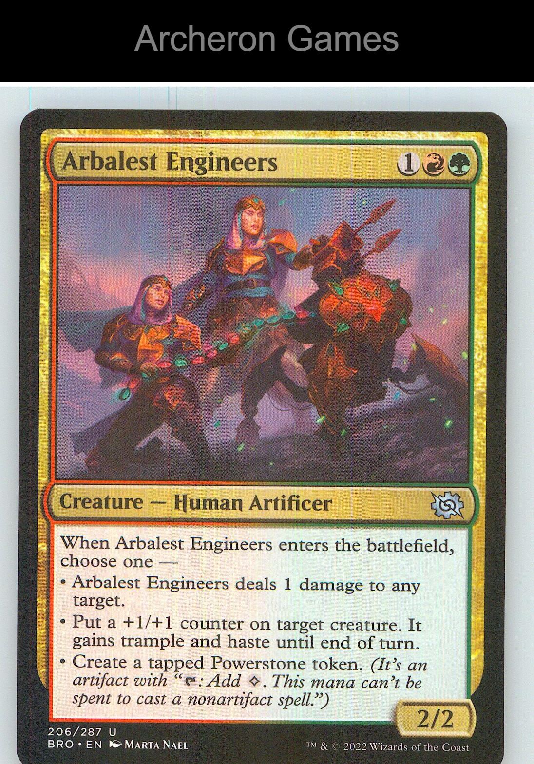 Arbalest Engineers BRO 206 UC MTG Card NM/EX+
