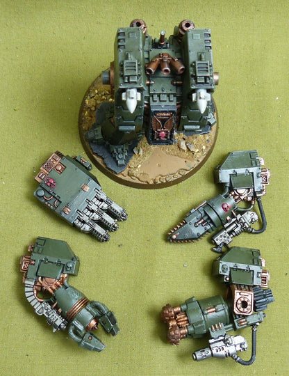 Ironclad Dreadnought & weapon options painted - Space Marines - Warhammer 40K #2NR