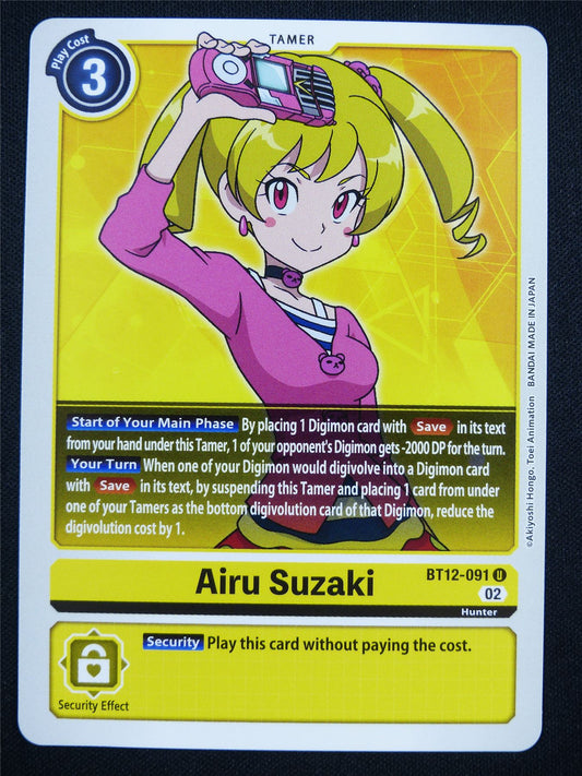 Airu Suzaki BT12-091 U - Digimon Card #LK