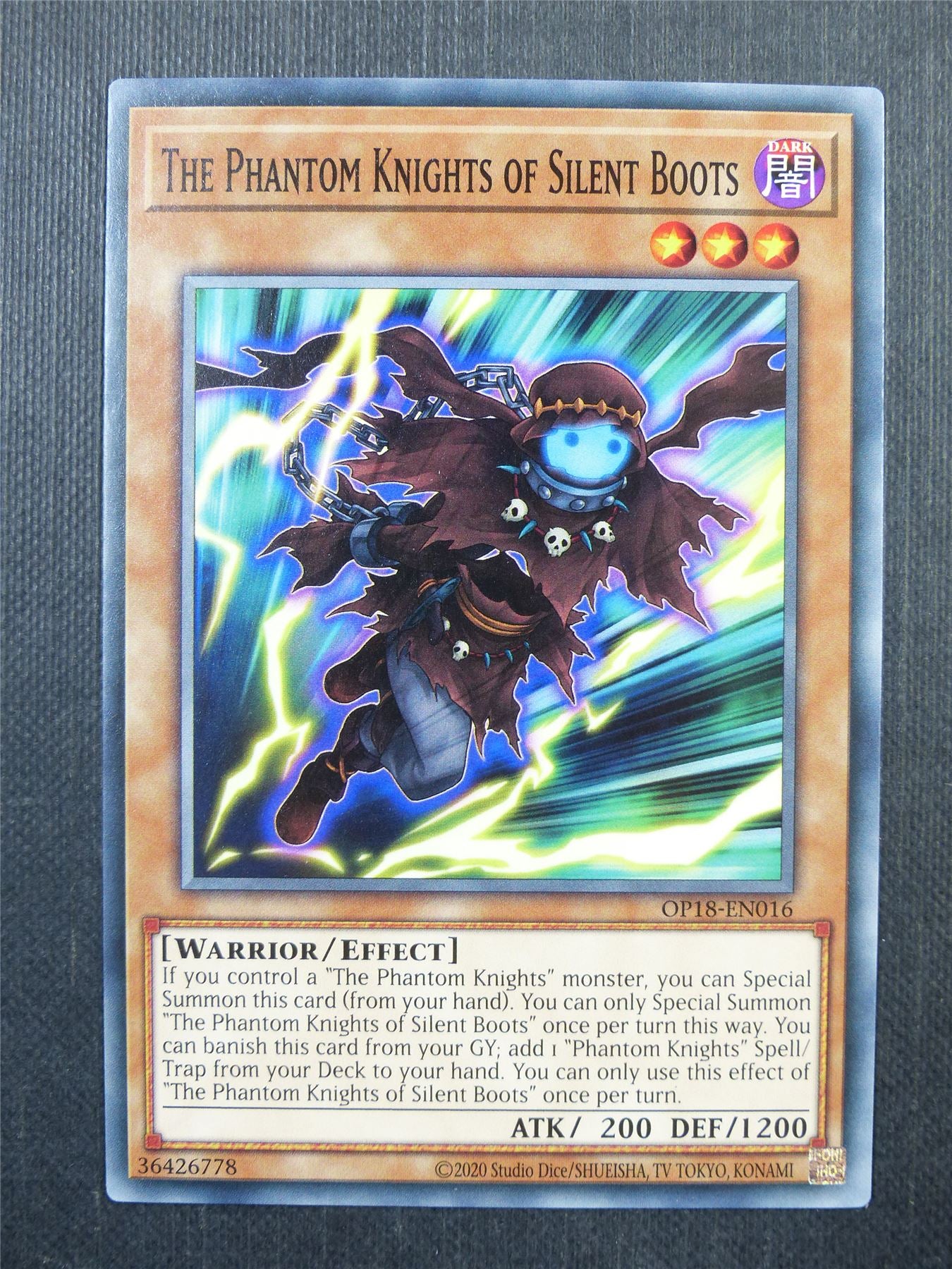 The Phantom Knights of Silent Boots OP18 - Yugioh Card #3ZF