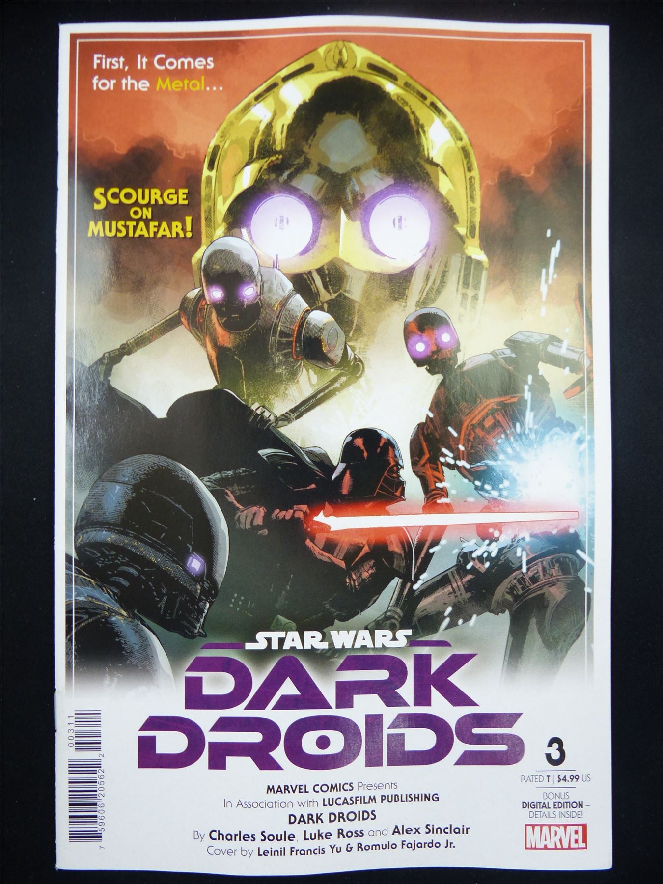 STAR Wars: Dark Droids #3 - Dec 2023 Marvel Comic #195