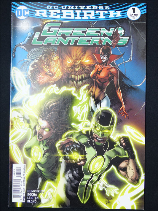 GREEN Lanterns #1 Rebirth - DC Comic #1E0