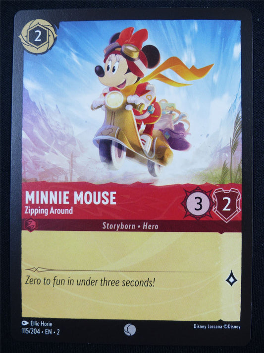 Minnie Mouse Zipping Around 115/204 - Lorcana Card #4Q0