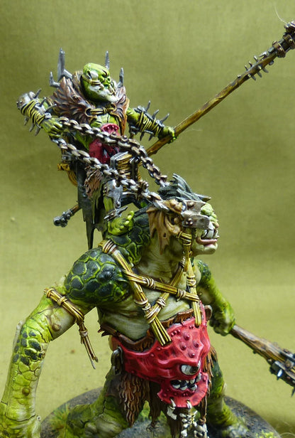 Breaka-boss on Mirebrute Troggoth painted - Orruk Warclans - Warhammer AoS #2OZ