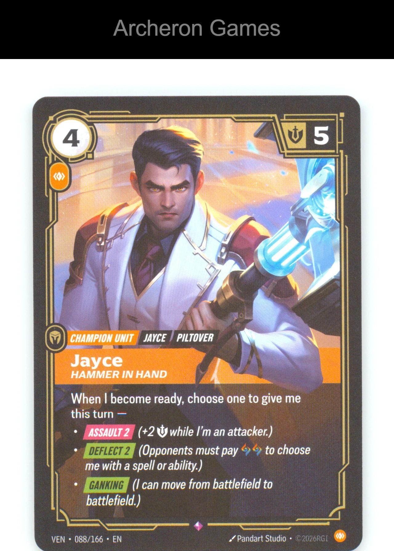 Jayce - Hammer in Hand VEN 088/166 R Vendetta Riftbound Card Foil