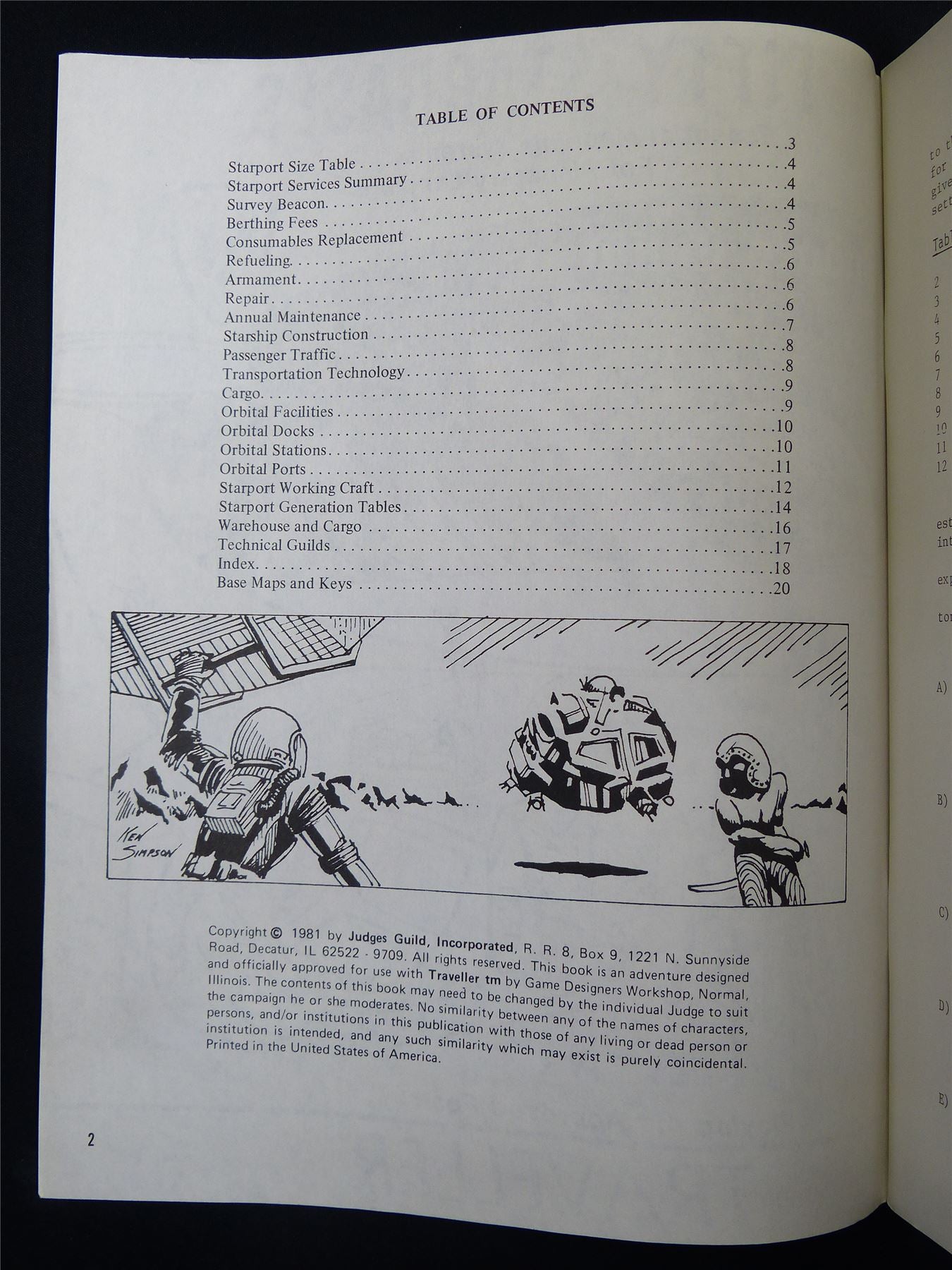 Traveller: Fifty Starbases Mapping System - Judge Guild Roleplaying Booklet #2SL