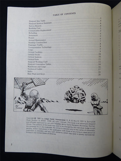 Traveller: Fifty Starbases Mapping System - Judge Guild Roleplaying Booklet #2SL