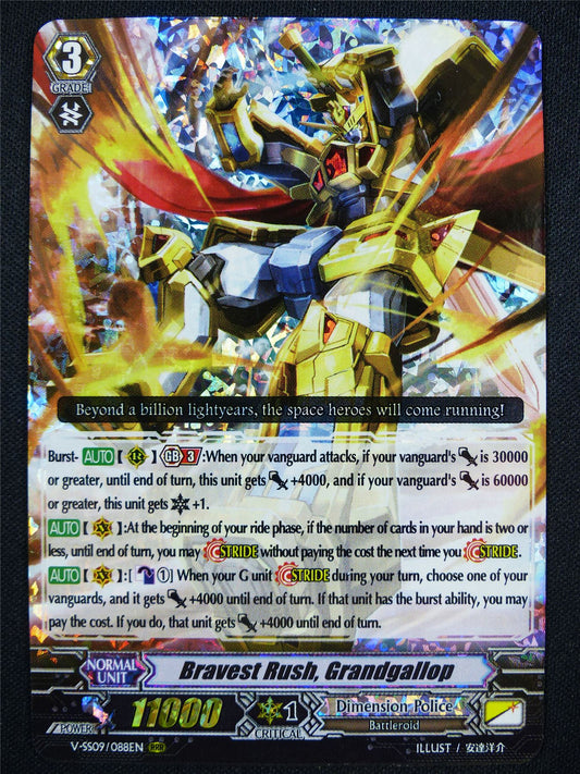 Bravest Rush Grandgallop V-SS09 RRR - Vanguard Card #25A