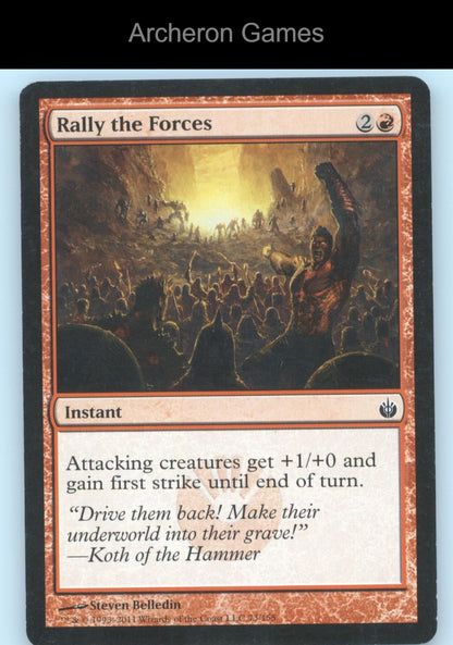 Rally the Forces 73 C MTG Card Mirrodin Besieged