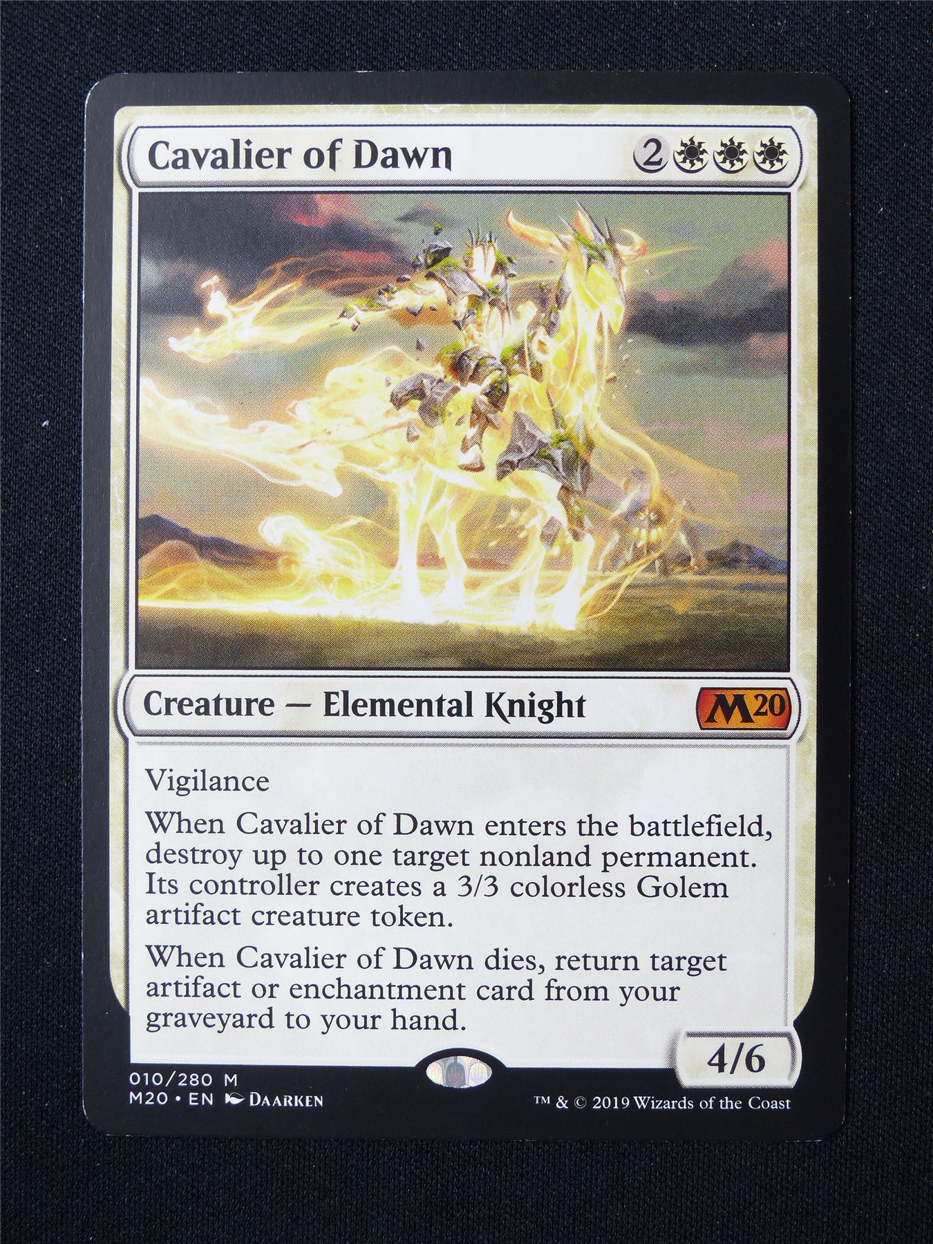 Cavalier of Dawn - M20 - Mtg Card #38