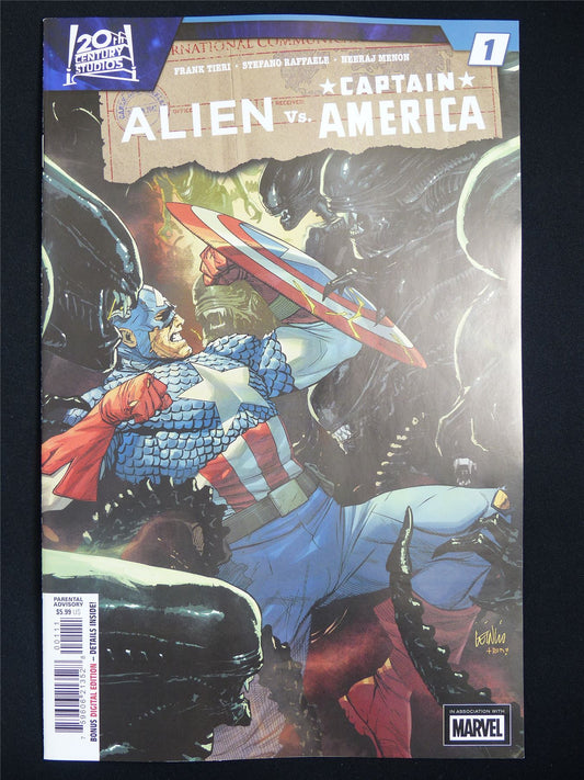 ALIEN vs Captain America #1 - Jan 2026 Marvel Comic #5TN