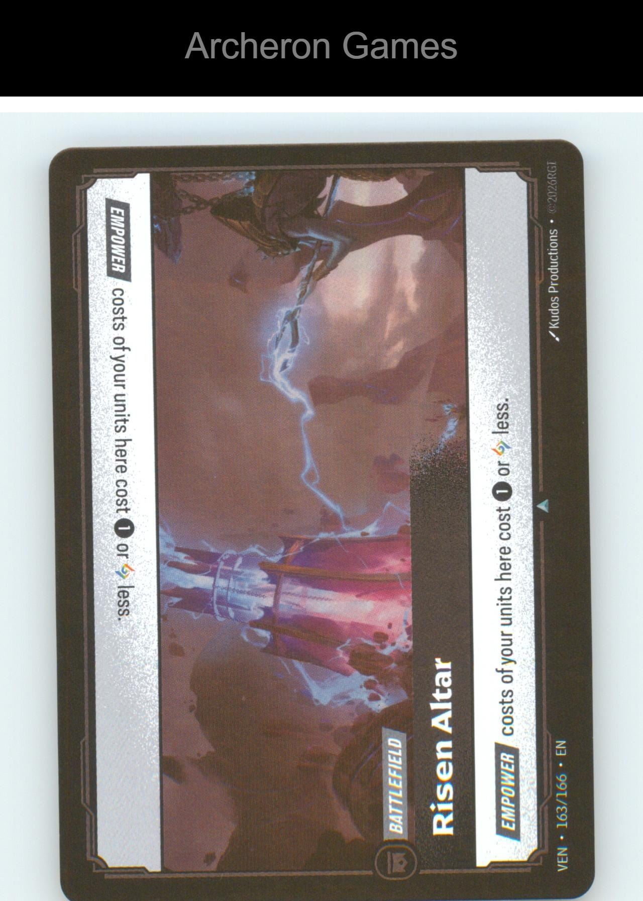 Risen Altar VEN 163/166 UC Vendetta Riftbound Card Foil