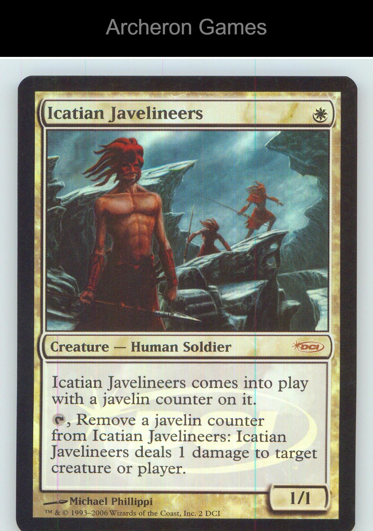 Icatian Javelineers 2 P MTG Card NM/EX+ Foil