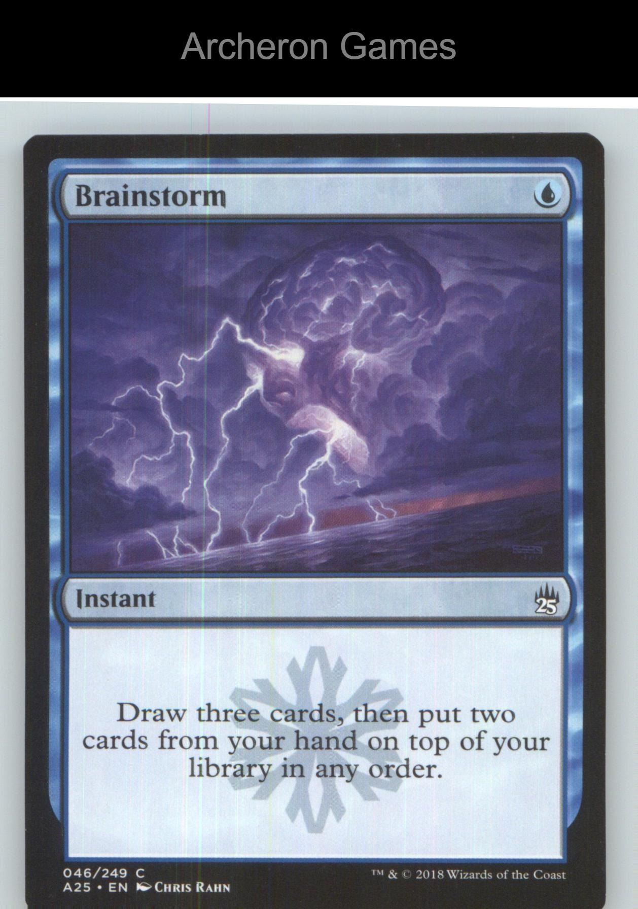 Brainstorm A25 46 C MTG Card NM/EX+