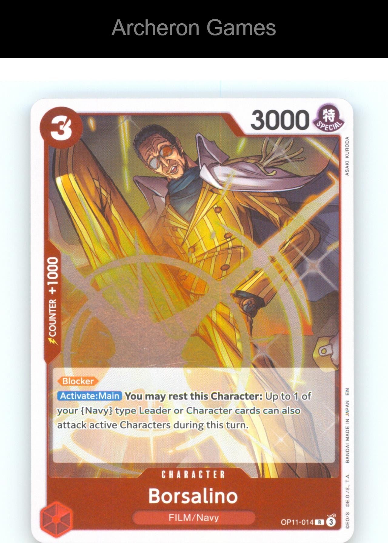 Borsalino OP11-014 R One Piece Card NM/EX+ Foil