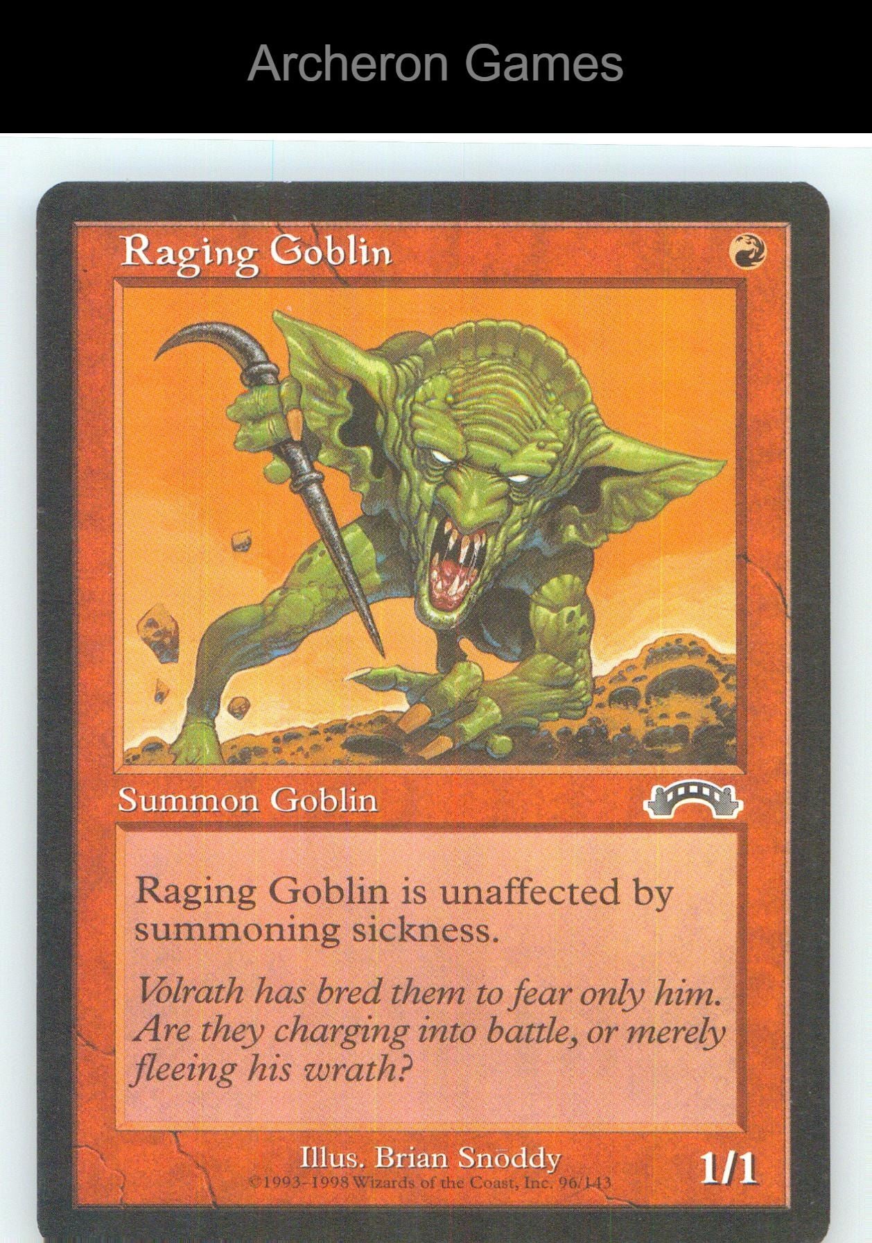Raging Goblin EXO 96 C MTG Card NM/EX+