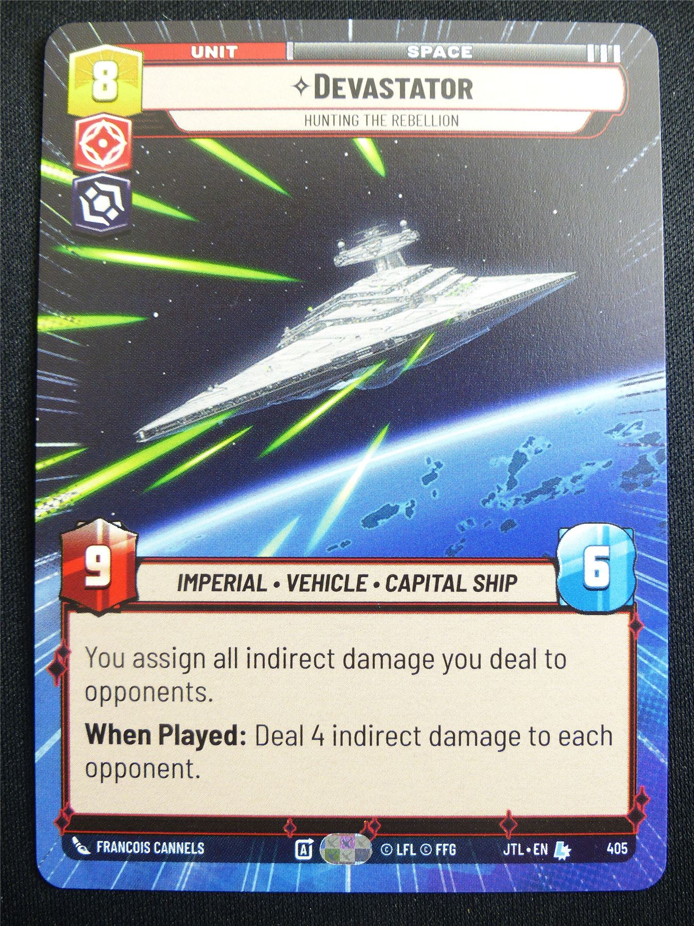 Devastator 405 Hyperspace - Star Wars Unlimited Card #4GZ