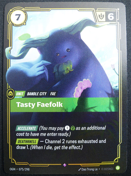 Tasty Faefolk 075/298 Epic Rare Foil - OGN - Riftbound Card #2E1