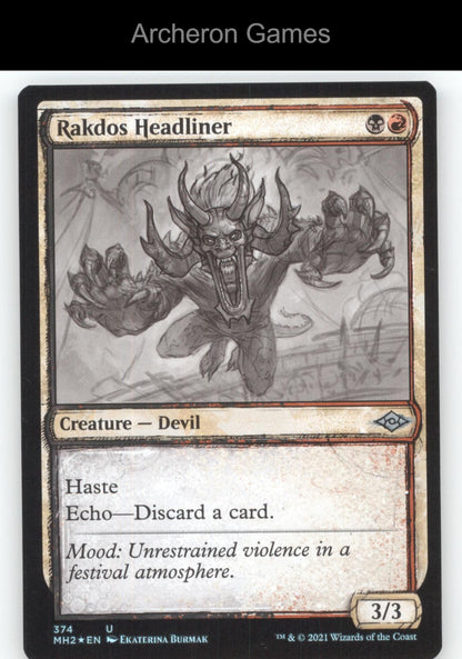 Rakdos Headliner (Showcase) 374 UC MTG Card Modern Horizons 2