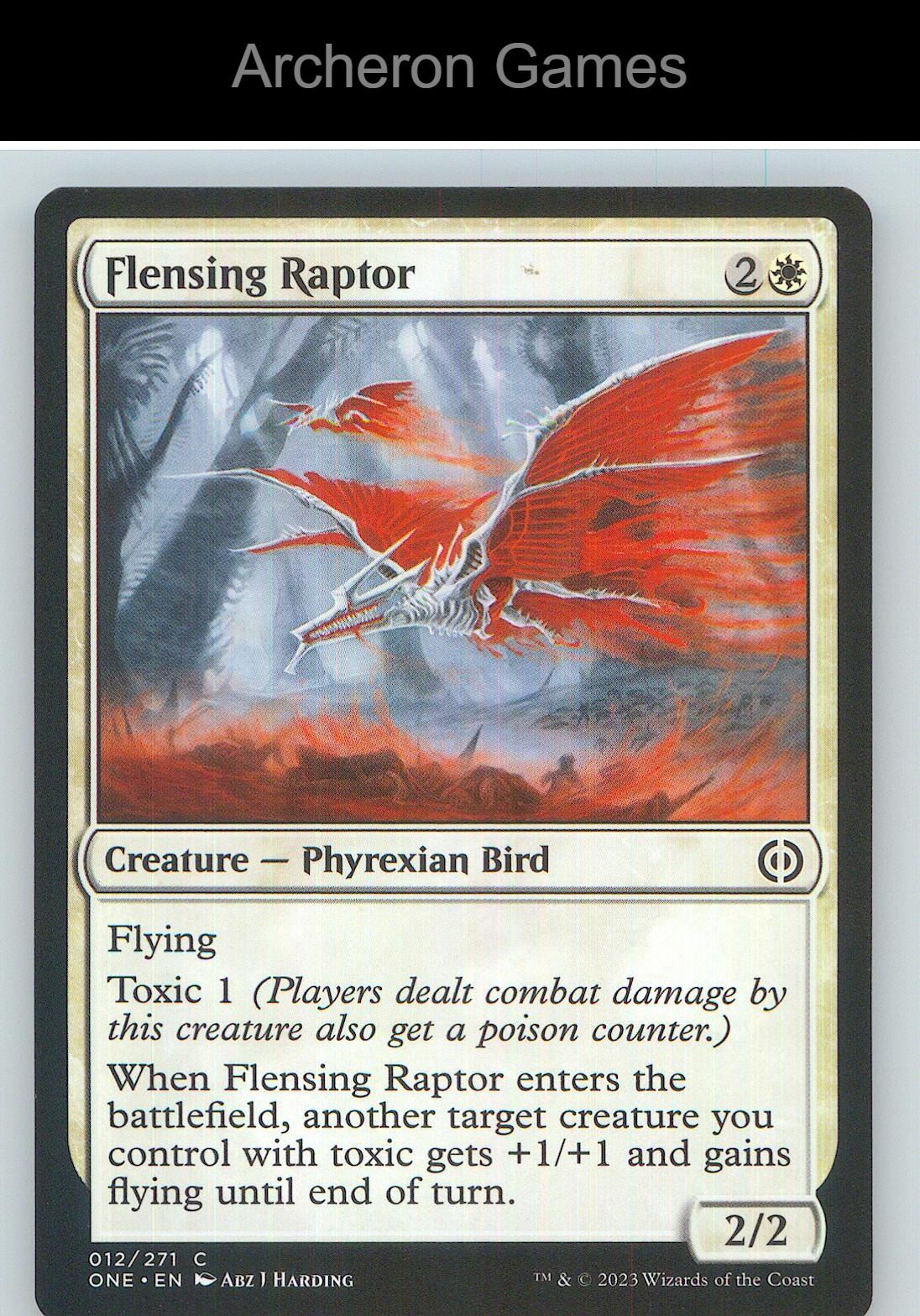Flensing Raptor ONE 12 C MTG Card NM/EX+
