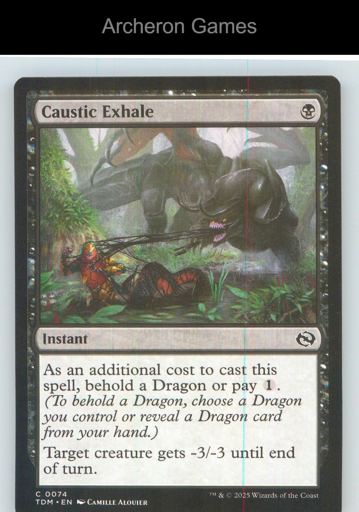 Caustic Exhale TDM 74 C MTG Card NM/EX+