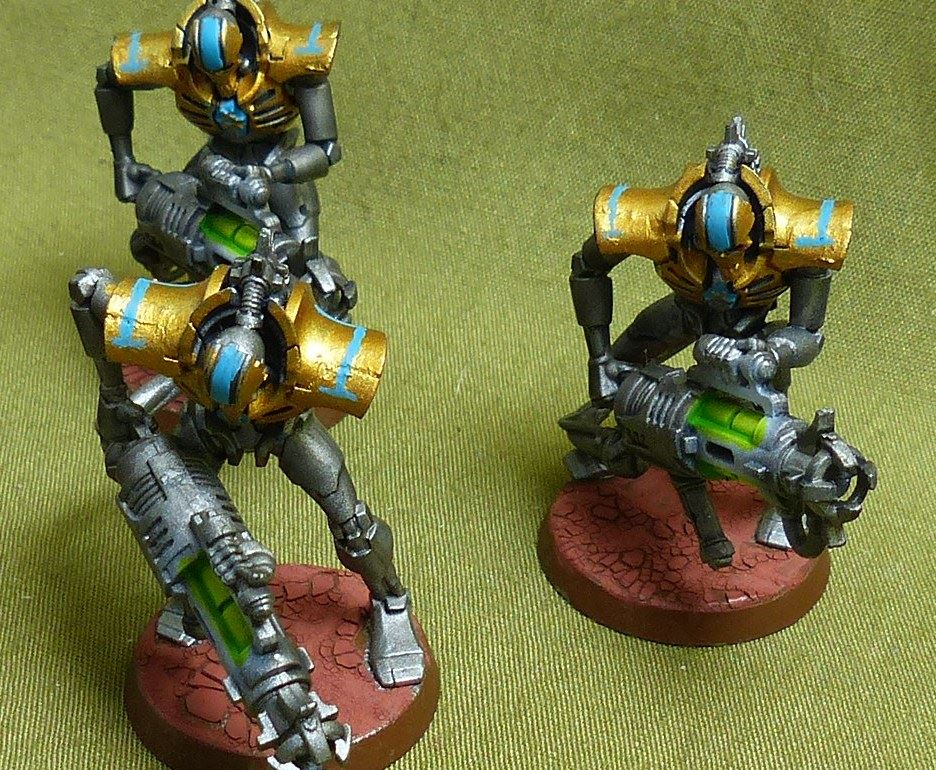Immortals with Tesla Carbines painted - Necrons - Warhammer 40K #2D6