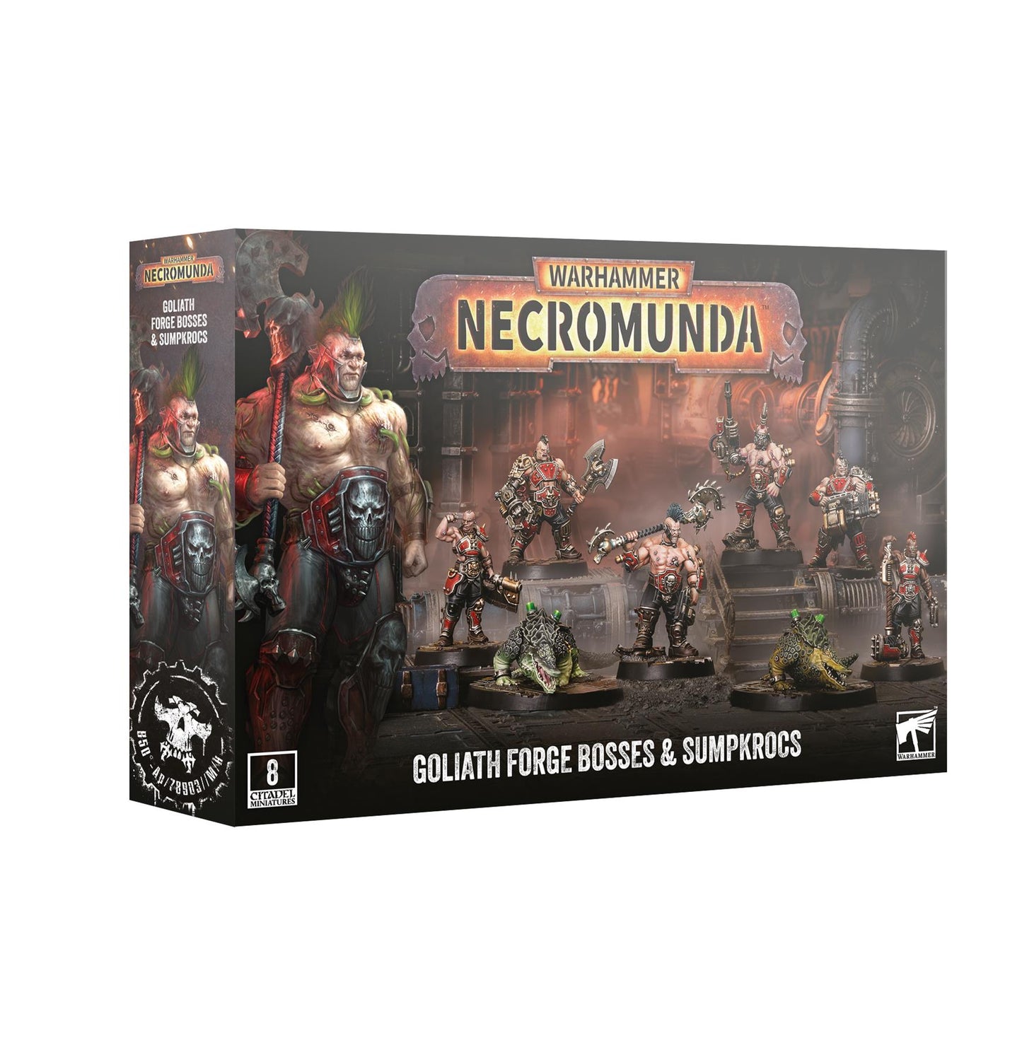 Goliath Forge Bosses & Sumpkrocs  -  Warhammer: Necromunda Skirmish - Available from 19/09/2026