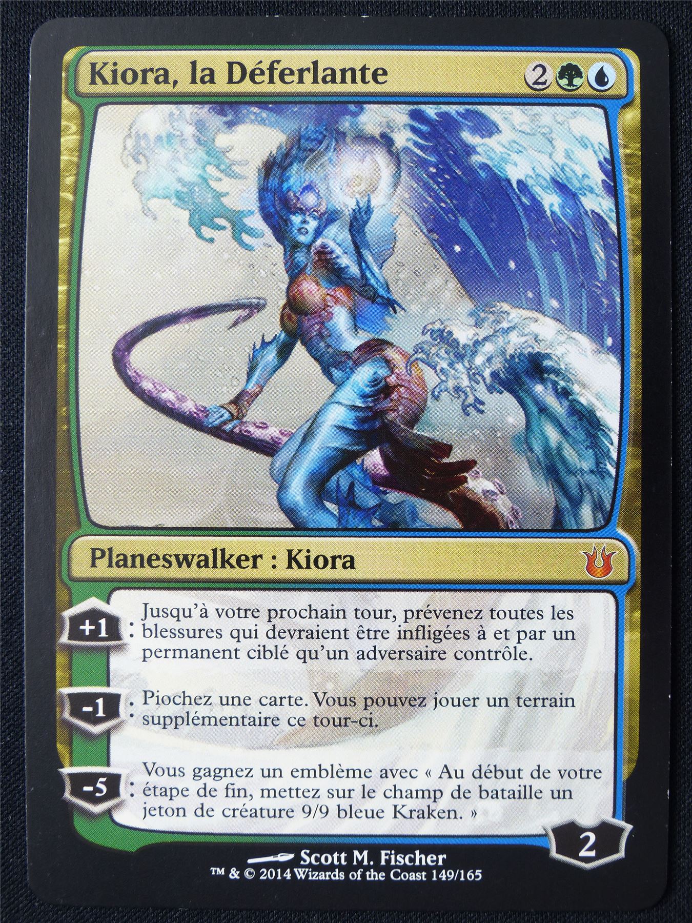 Kiora the Crashing Wave French - BNG - Mtg Card #1PY