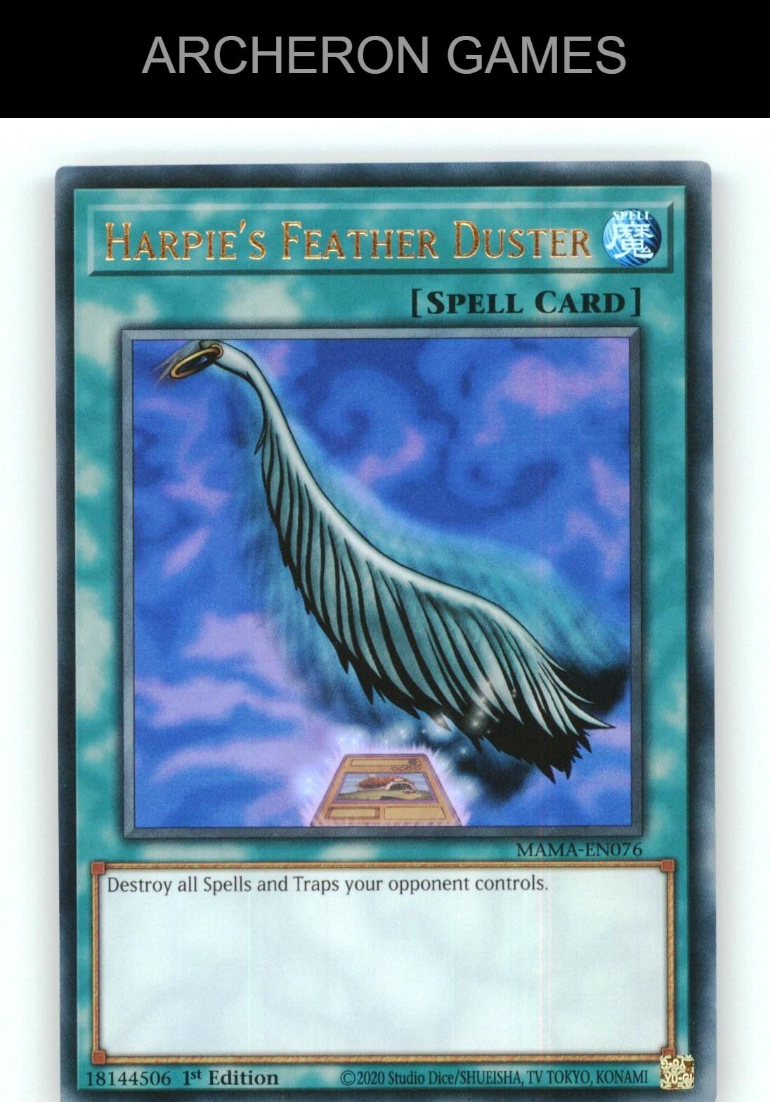 Harpie's Feather Duster Ultra Rare YUGIOH Card