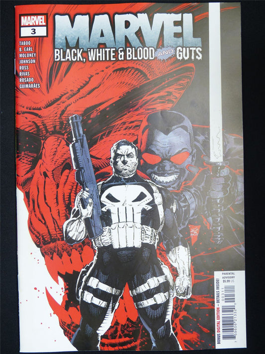 MARVEL: Black White & Blood and Guts #3 - Marvel Comic #L4
