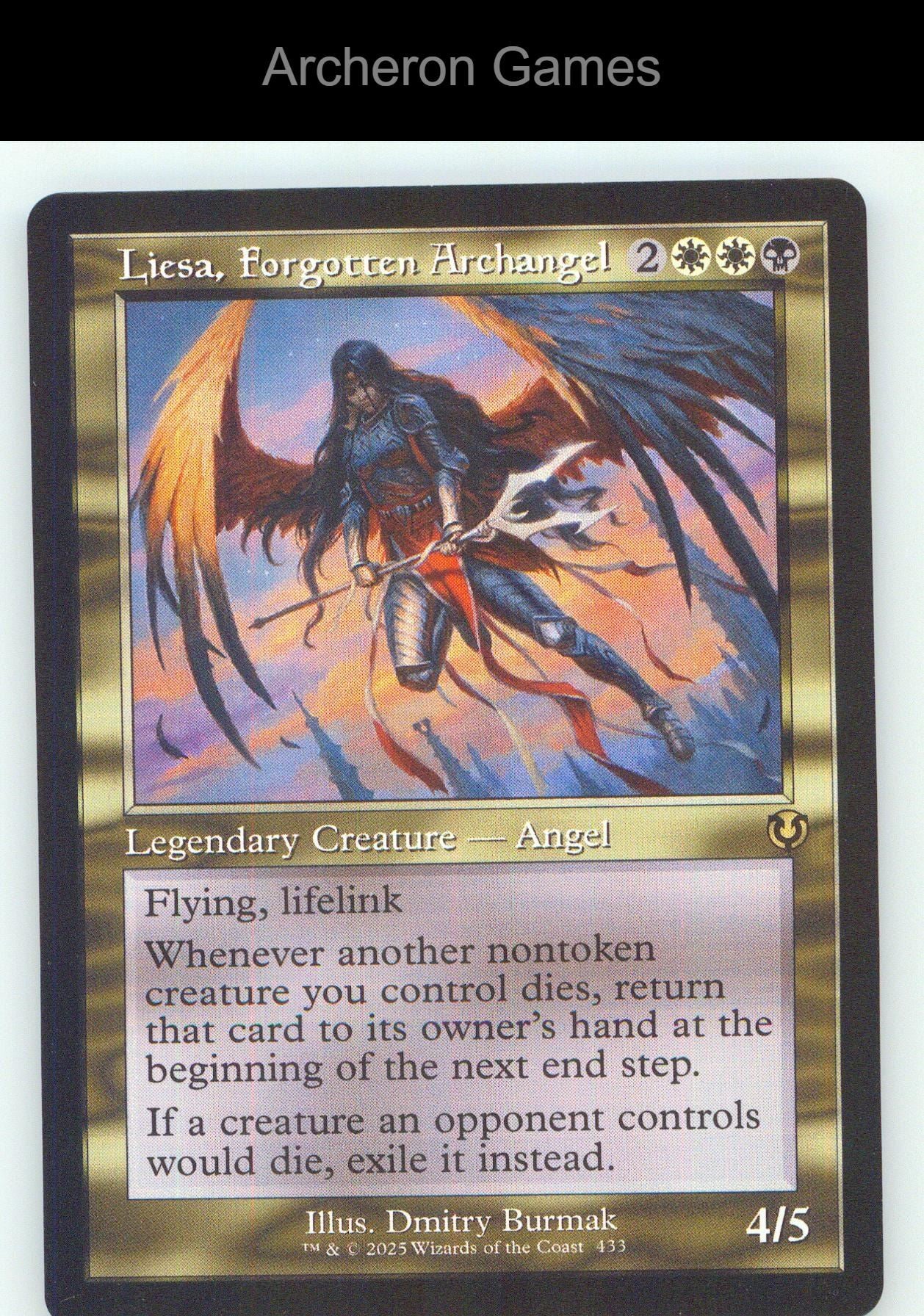 Liesa, Forgotten Archangel (Retro Frame) INR 433 R MTG Card NM/EX+